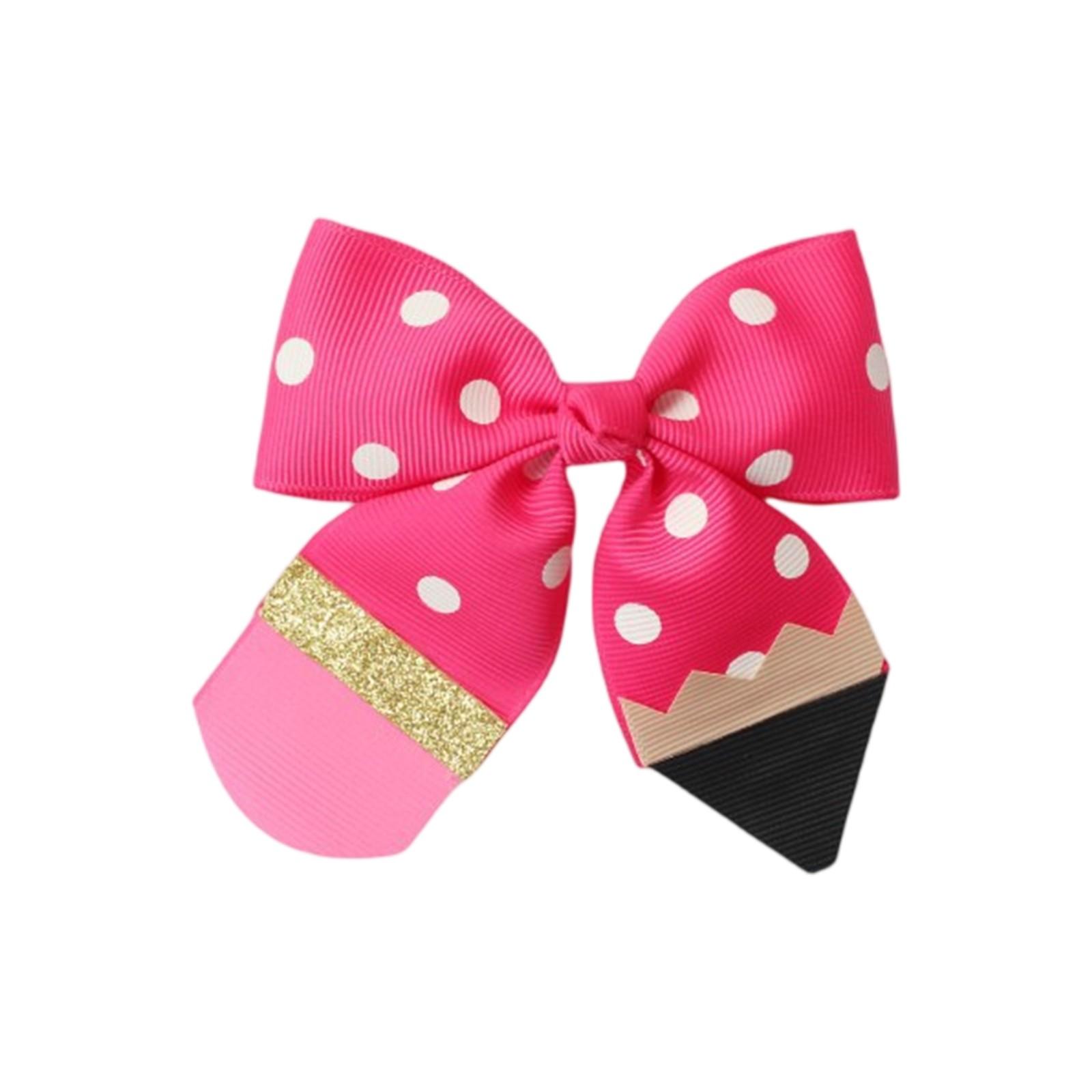 

Girl s Neon Bow With Clip, Suitable For Hair Accessories For Children And Teenagers One Size