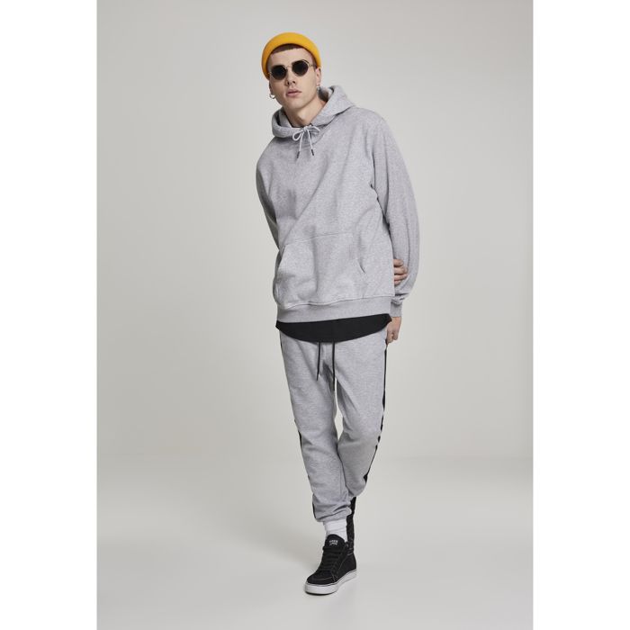 Sweatshirt à capuche - Urban Classic - Basic Terry - Gris - Manches longues - Poche kangourou