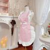 Women's Cake Apron Bowknot Apron for Women with Pockets Adjustable Chefs Aprons for Kitchen Cooking Baking Gardening