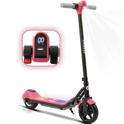 Trottinette Électrique pour Enfants, Trottinette Urbaine 14 km/h, 5-8 km, Frein Électrique, Conduite Sûre et Amusante pour Enfants à partir de 6 Ans, avec Bluetooth et Lumières Colorées
