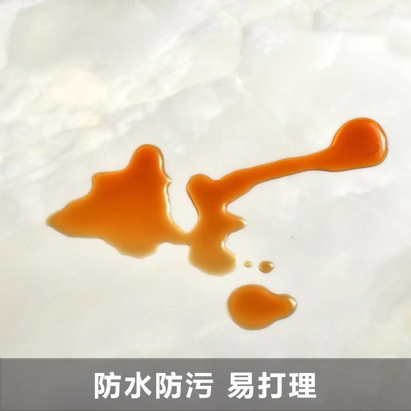Imitation Marble Tile Wall Sticker Self-adhesive Imitation Aluminum Plastic Panel Wall Renovation Wall Wallpaper Bathroom Living Room Wear-resistant
