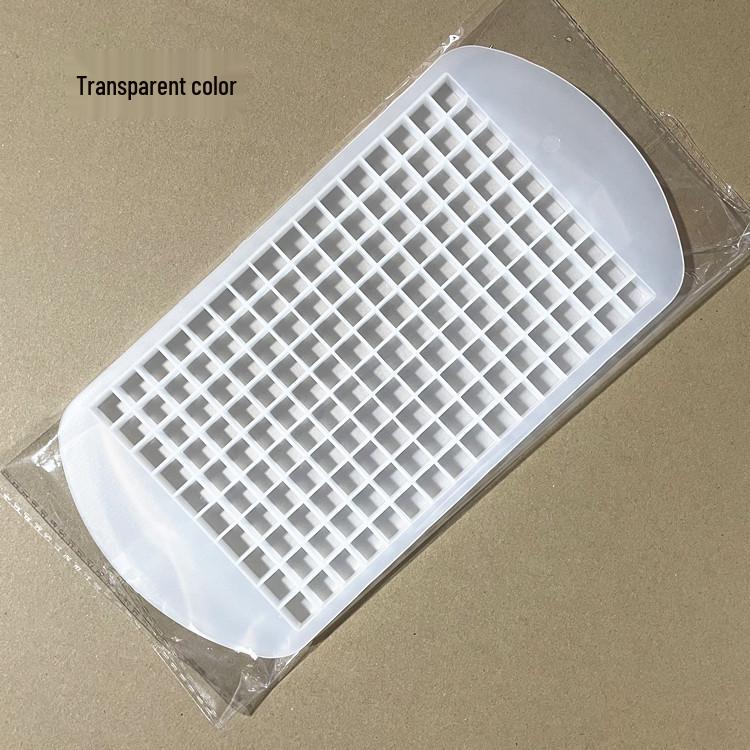 Easy-Release Silicone Ice Cube Tray for Small Square Ice Cubes 23.6*11.9*1.2cm, cube size 1cm, 95g прозрачный