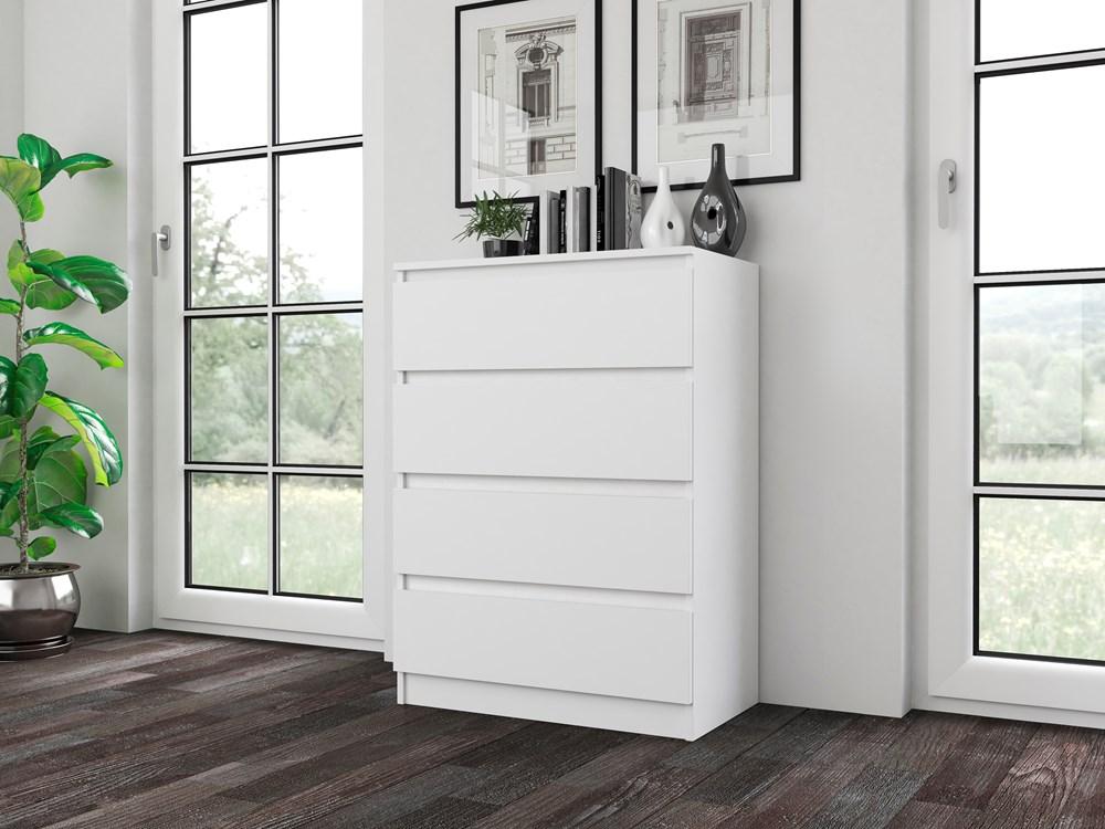 Large Chest Of Drawers Cabinet Malwa M4 White For Home Or Office