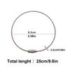 100 Pcs/Pack Stainless Steel Wire Keychains, Cable Key Rings, Heavy Duty Luggage Tags, Loops Tag Keepers, Twist Barrel