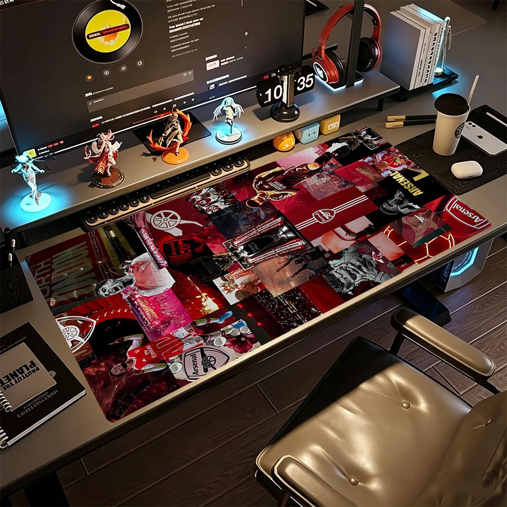 Arsenal Gaming-Mauspad Schreibtisch-Mauspad Computertisch Tastaturmatte Rutschfester Gummiunterboden Geeignet für Büro Gaming-PC Laptop