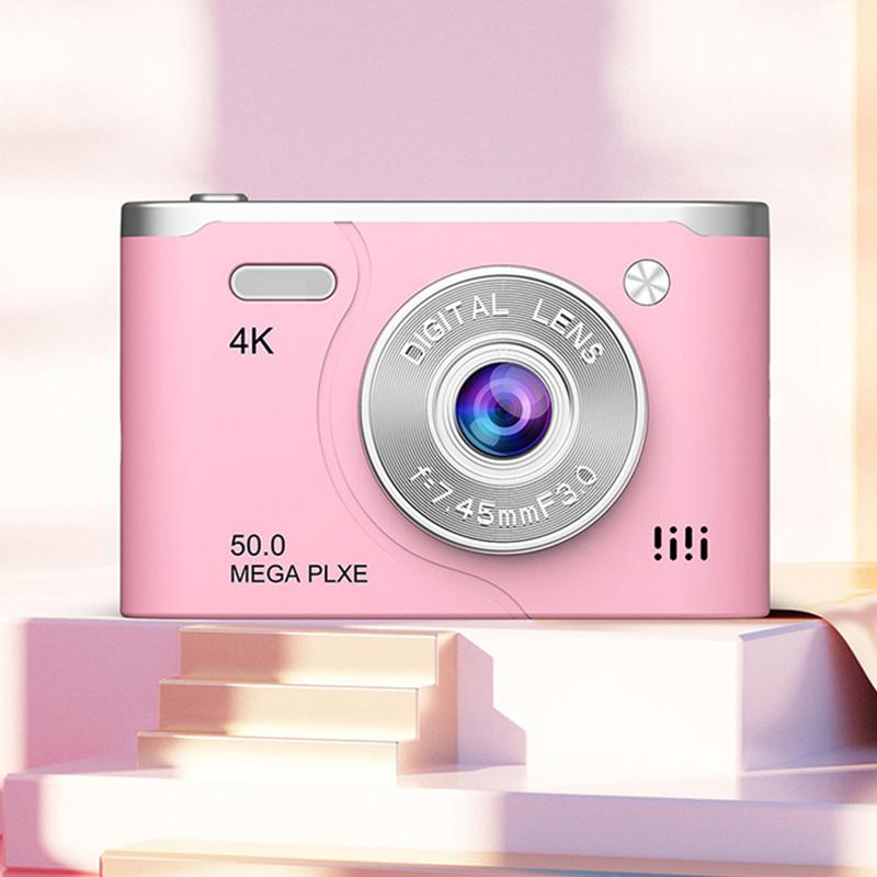 Retro Ccd Digitalkamera 4K Dual-Objektiv Videokamera 8x Zoom 2,4 Zoll Bildschirm 6400W Pixel Lange Akkulaufzeit Für Reisen Und Studenten