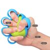 Five Finger Grip Strength Exerciser Sponge Ball Silicone Grip Ring Portable Finger Strength Trainer Grip Ball Tool