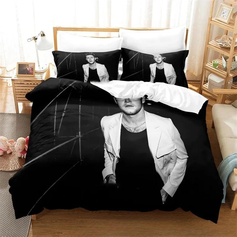 3D Print Niall Horan Bedding Set,Duvet Cover Comforter Bed Set Quilt Cover Pillowcase,King Queen Twin Size Boys Girls Adults