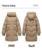 Women's Hooded Mid-Length Winter Cotton Coat: Thick, Cold-Proof, Fashionable Outerwear