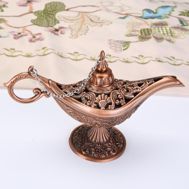 Europäische Retro Kreative Hohlsuche Banner Magische Lampe Wunsch Metall Handwerk Haus Schreibtisch High-End Dekorative Ornamente