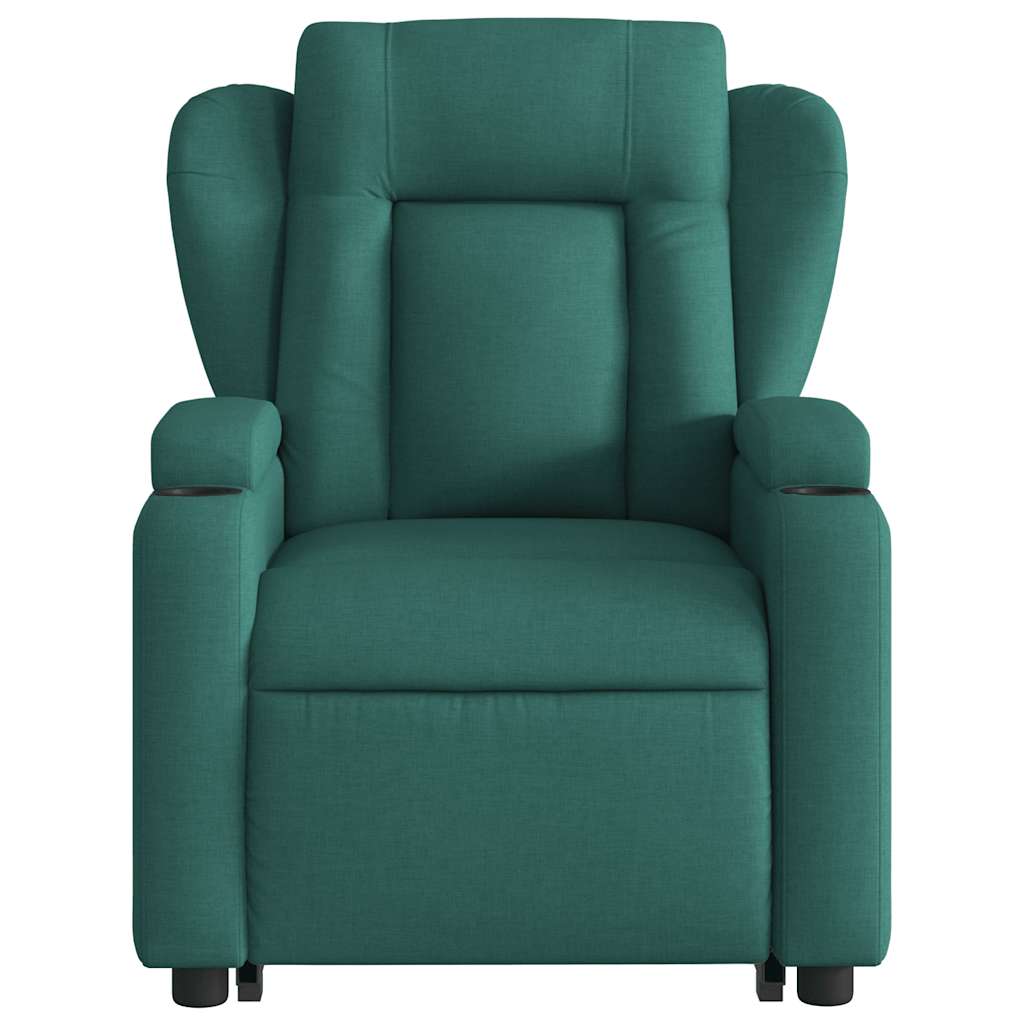 Recliner with Rising Function Dark Green Fabric