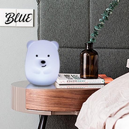 Night Light Rechargeable Touch Control Dimmable Rabbit/Bear Table Lamp Shape LED Desk for Bedroom