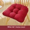 Seat Dining Chair Cushion Imitation Cotton and Linen Four Seasons Long Sitting Fart Cushion Restaurant Chair Cushion