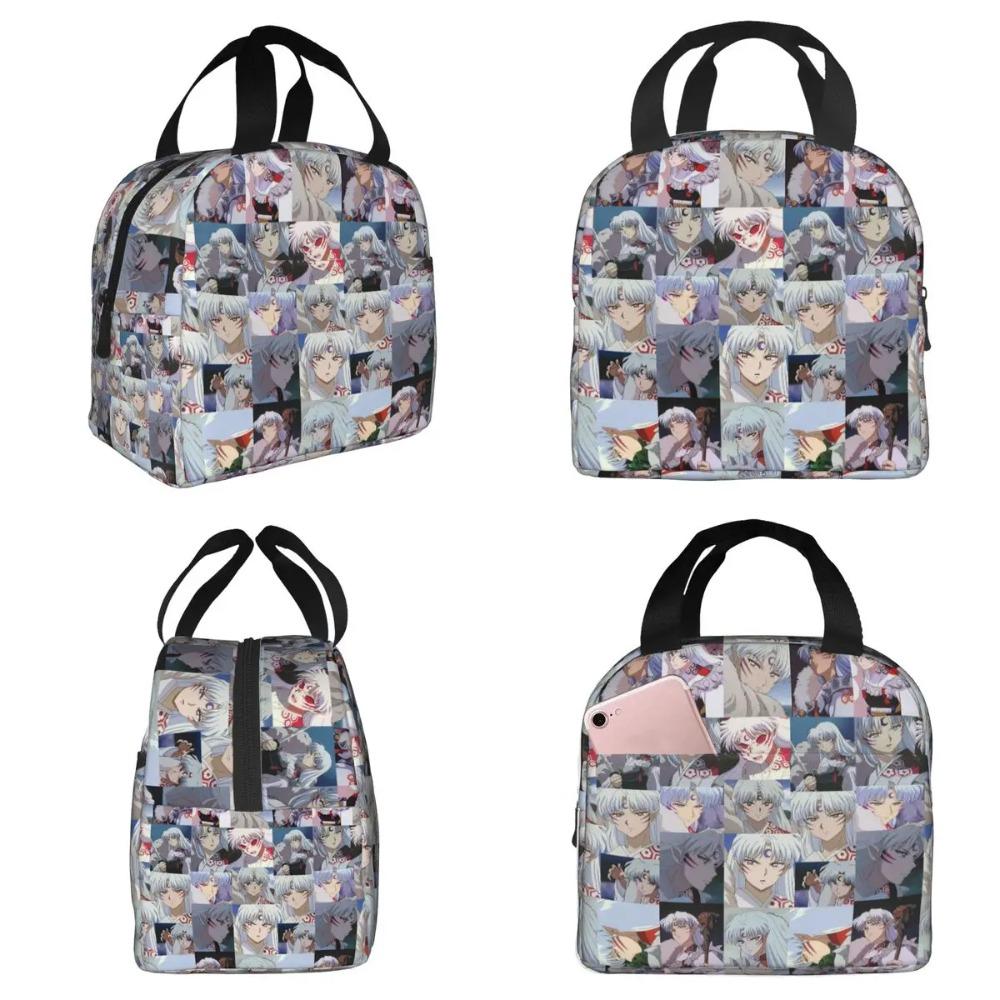 Manga Kimono Inuyasha Sesshomaru Isolierte Lunchtasche für Kinder Schul-Kühltasche Thermische Lebensmittelbox Tragetasche Lunchboxen Behälter