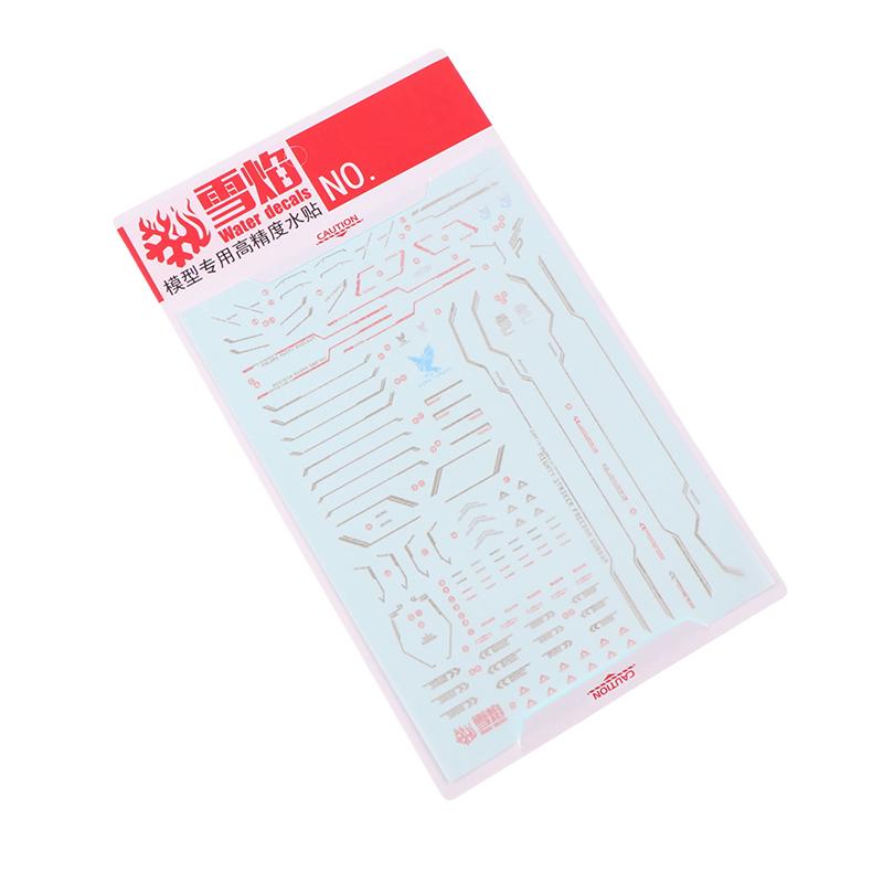 For 1/144 Hg Mighty Strike Freedom Model Decals Water Slide Decals Tool Fluorescent Sticker Models Toys Accessories