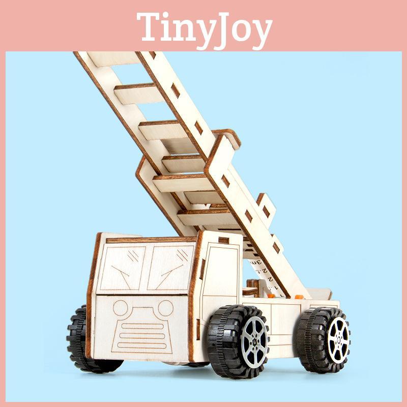 Science Experiment Diy Hydraulic Fire Ladder Model For Students And Kids Stem Educational Toy