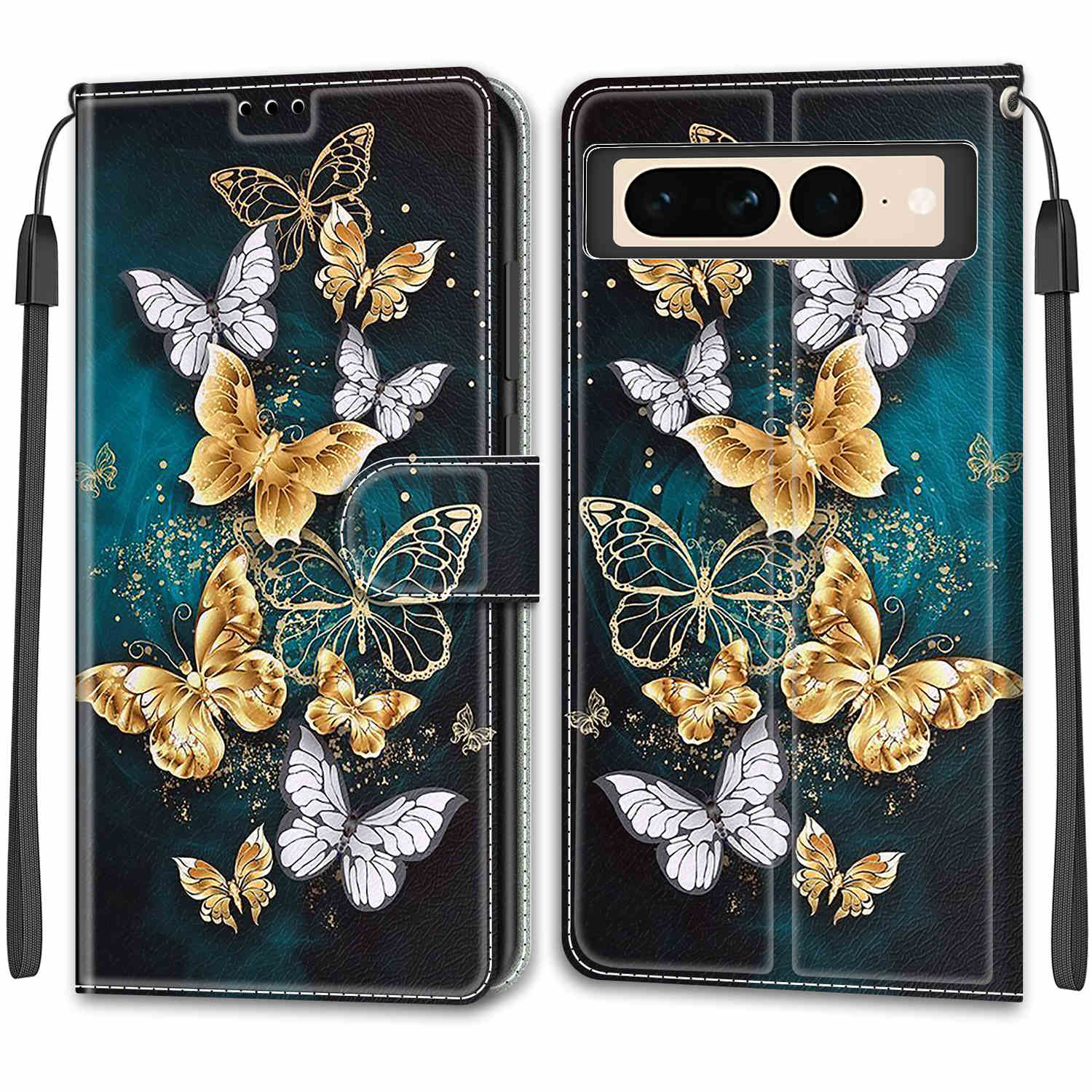 

Розкішний розписний шкіряний чохол-гаманець у стилі книжки, захисний чохол для Google Pixel 9A/Pixel9/Pixel9 Pro/Pixel 8A/Pixel8 Pro/Pixel 7A/Pixel7/Pixel 6A 6Pro Google Pixel 7 Pro 5G