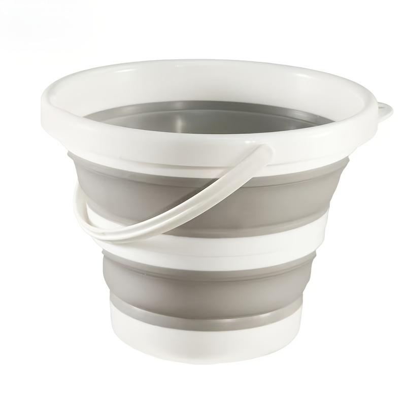 1pc Portable Folding Water Bucket - Durable PP Material, Ideal for RV, Camping, Fishing & Travel, Easy Storage & Cleaning, Camping Essentials
