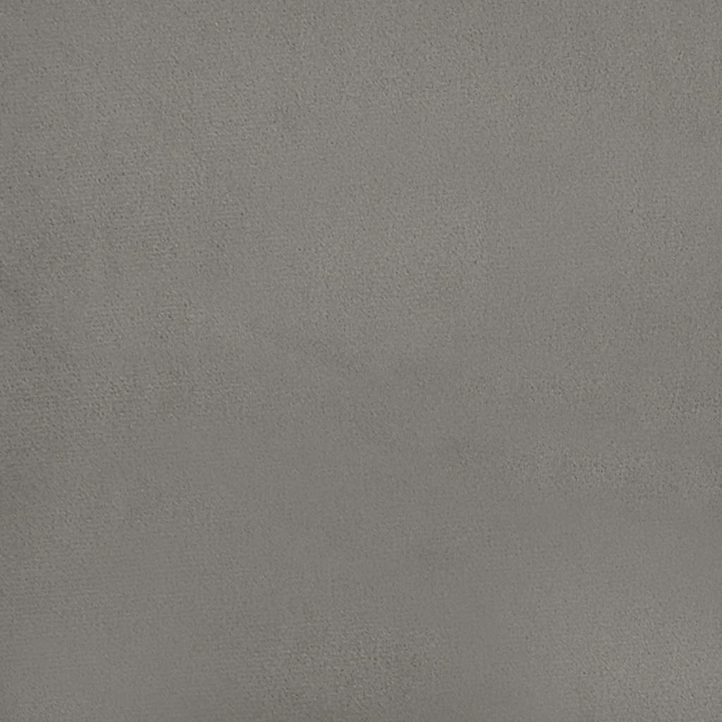 Vidaxl Rama Łóżka Bez Materaca, Jasnoszara, 90X200 Cm, Aksamitna