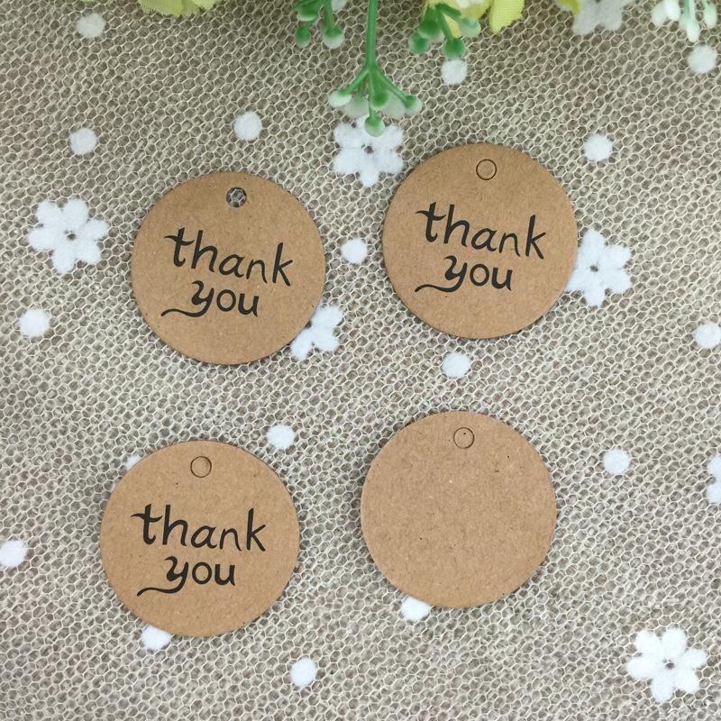 100 Stück Hochzeit Kraftpapier Anhänger Gastgeschenk Etiketten