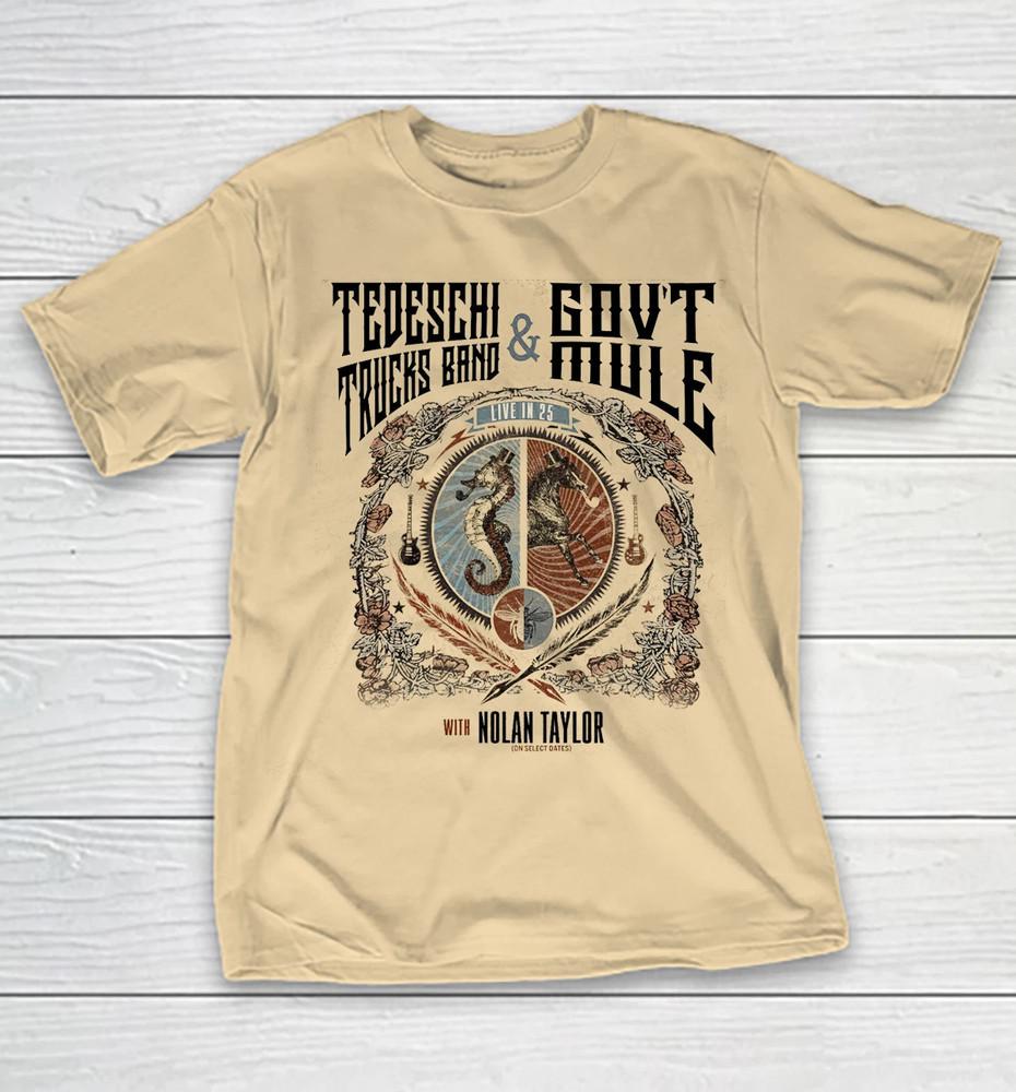 Tedeschi Trucks Band Tour 2025 Govt Mule Sand Color T shirt Full Size S-5XL Unisex T-Shirt XXXL