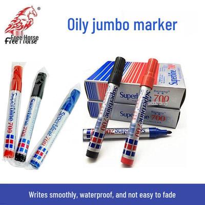 Thick Oil-Based Marker Pen, Refillable, Permanent, Large Capacity
