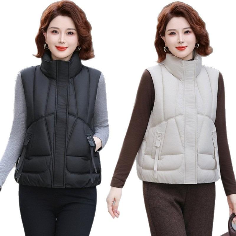 Vest women's short outer wear new autumn and winter loose versatile vest thickened vest