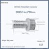 1" Hexagonal Barb Connector, 304 Stainless Steel for Water Pipe Hose, 316 Male Thread Plug