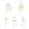 Crystal Windchimes Ornament Lighting Ball Outdoor Garden Home Wind Chime Hanging Ornament Home Decor Housewarming Gift