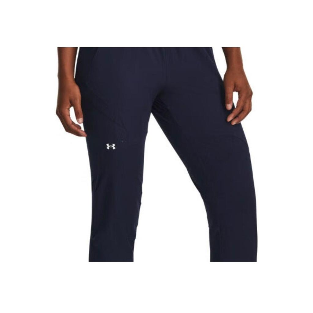 Under Armour Anywhere Solid Comfortable Elastic Waist Knitted Sports Pants Women bottoms Dark-Blue 1379018-410