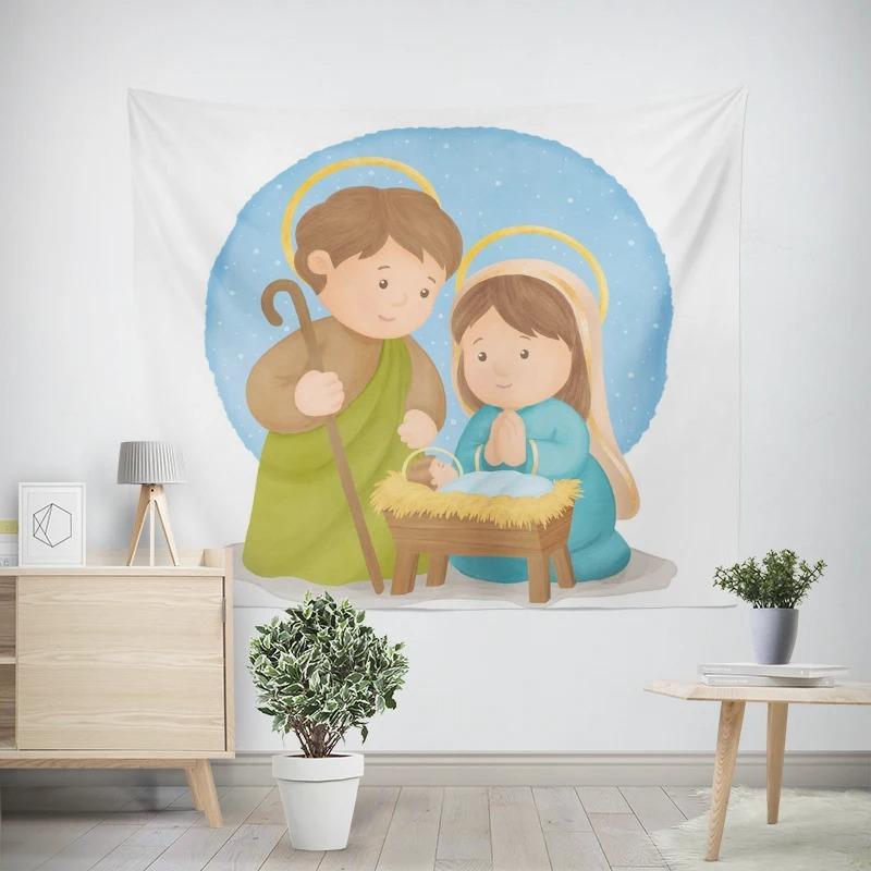 Новогодняя рождественская тематика Пингвин Снеговик Узор Гостиная Спальня Декоративный — фото 4