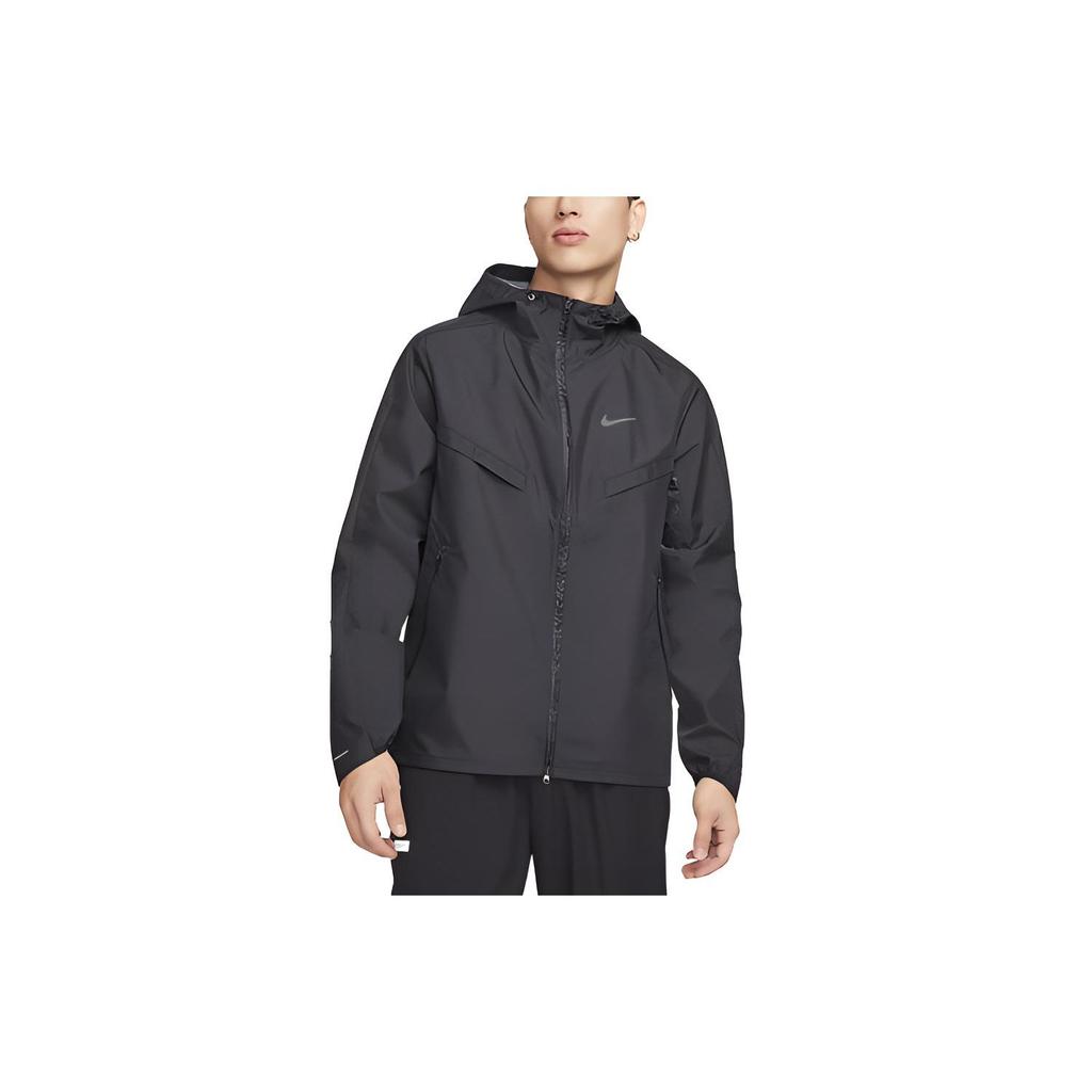 Nike Solid Color Logo Long Sleeve Jacket Men jackets Black FB8594-010