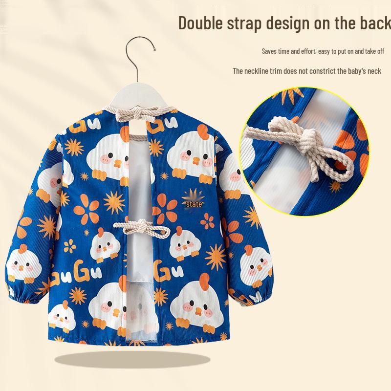 Unisex Baby Waterproof Long Sleeve Coveralls: Autumn/Winter Bib & Apron