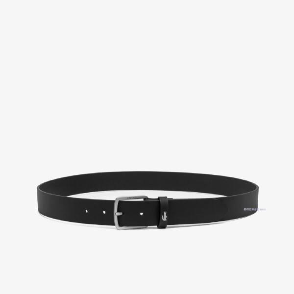 Lacoste Silver Croc Leather Belt 35mm Kp Rc4082m56g000100