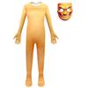 Dětský Chlapecký Brainrot Zvířata Tung Tung Tung Anime Kreslený Kombinéza Maska Set Oblečení Halloween Cosplay Kostým