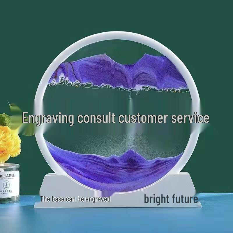 

3D пісочний годинник-іграшка з перетікаючим піском для декору робочого столу або винної шафи