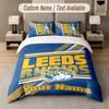 Custom Bedding Set Leeds Rhinos Pattern, Print Name Text 1 Duvet Cover Plus 2 Pillowcases Home Textile