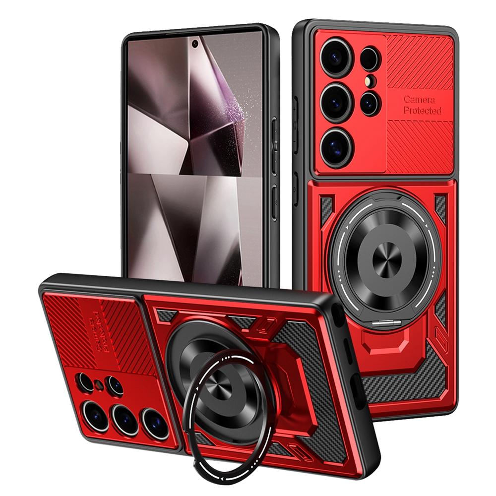 Magnetic Holder Ring Shockproof Armor Phone Case for Samsung Galaxy S26 Ultra S 26 Plus 5G for Magsafe Wireless Charging Cover