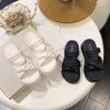Platform Slippers Women's Summer Wear 2025 New Korean Version One-word Bow Temperament Casual Beach Shoes Comfortable