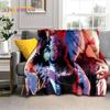 Anime Jujutsu Kaisen Itadori Yuji 3D Blanket,Soft Throw Blanket for Home Bedroom Bed Sofa Picnic Travel Office Cover Blanket Kid