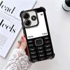 Funny Retro Callphone Plating Phone Case For Xiaomi Redmi Note 14 15 Pro Plus 13 12 11 11S 11T 10 9S 9 5G Anti-Fall Airabag Cove