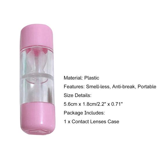 Yousheng Dust-proof Contact Lenses Case Minimalist Reusable Transparent Cup Body Contact Lenses Holder for Makeup