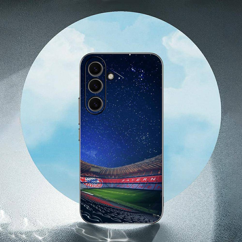 Barcelona Home Football Stadium For Samsung Galaxy S25 S24 S23 Ultra S22 S21 Plus S20 Black Soft Silicone Protective Case