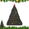 Christmas Advent Calendar Bag Reusable Christmas Tree Shaped Fabric Pouch 24 Grids Countdown Advent Bags For Candy Chocolate