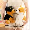 Cute Simulation Schnauzer Plush Toy Dog Doll New Shiba Inu Rottweiler Doll Throw Pillow