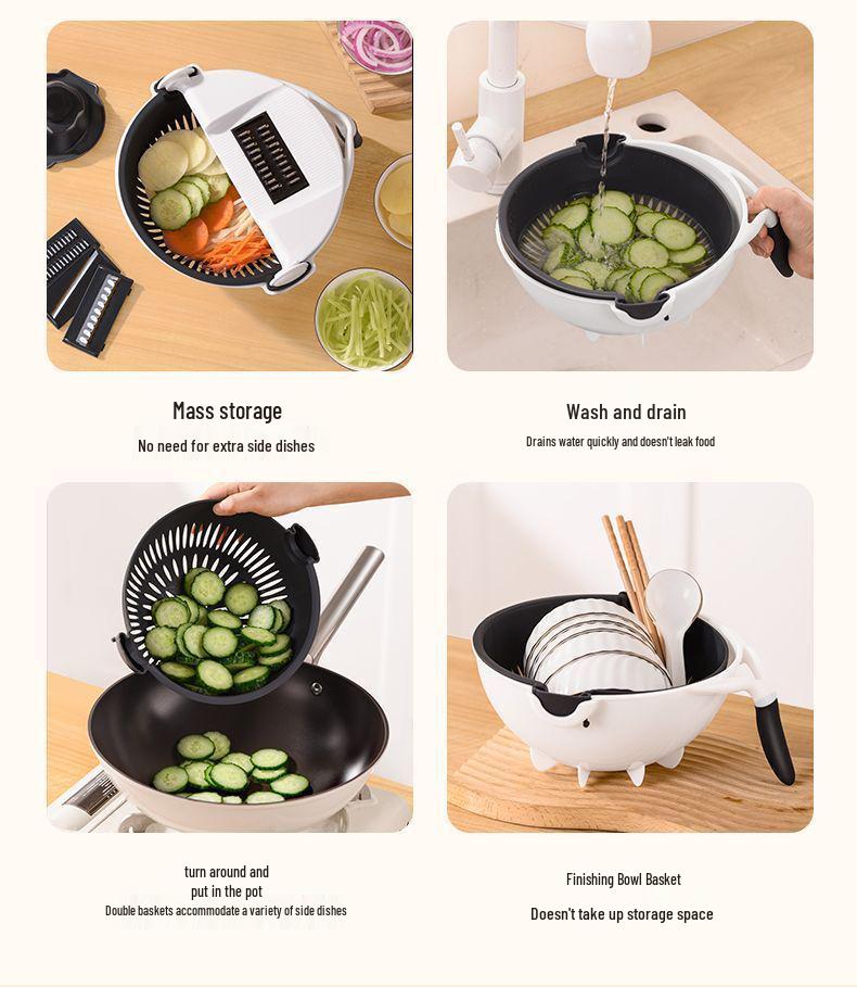 Multifunktionaler Küchengemüseschneider & Reibe