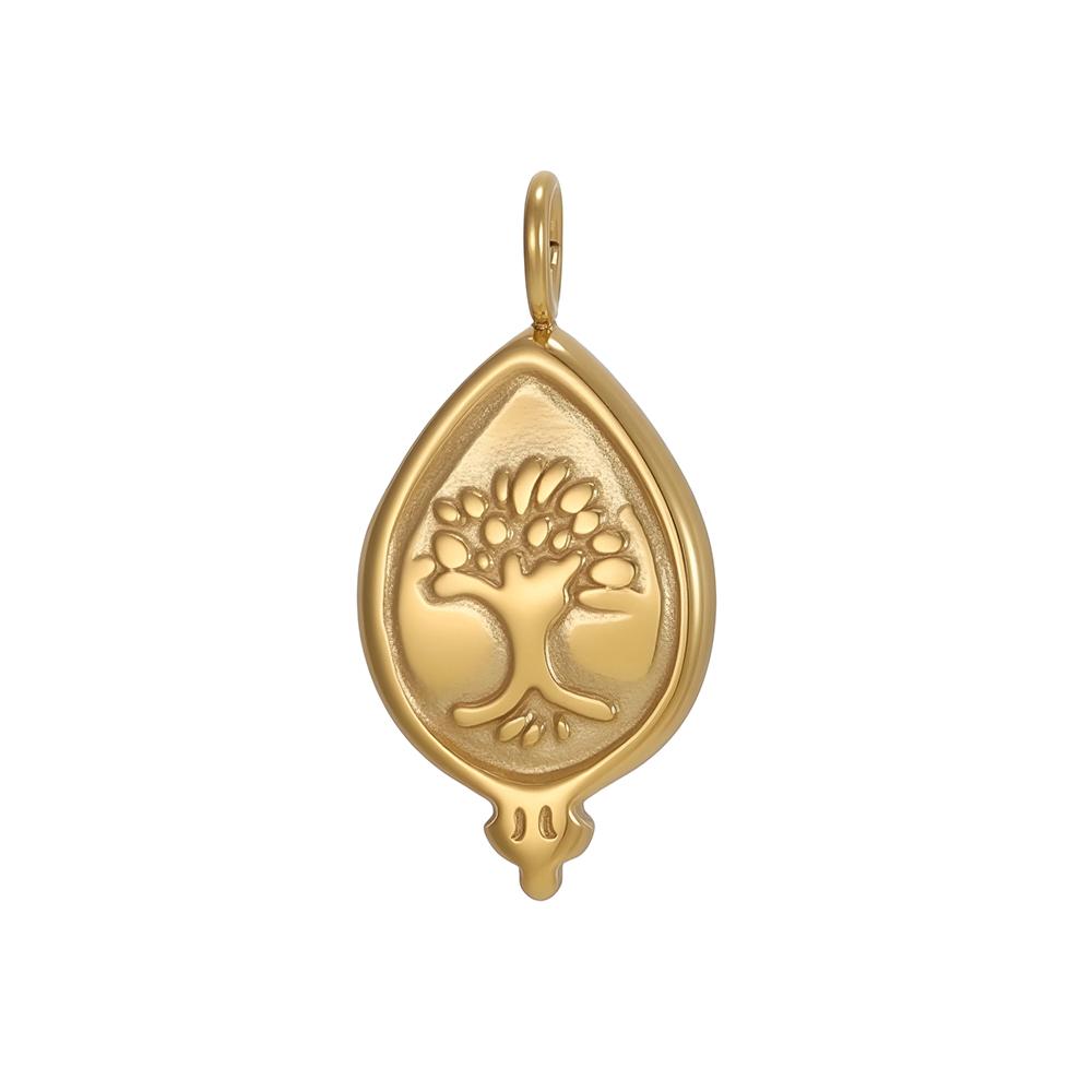 CARLIDANA Fruit Gold Plated Pineapple Avocado Strawberry Grape Pendant Stainless Steel Charms Accessories DIY Jewelry for Women