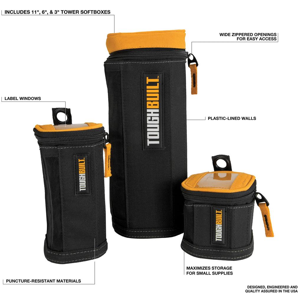 Toughbuilt 3-Pack Tower Softbox TB-192-B