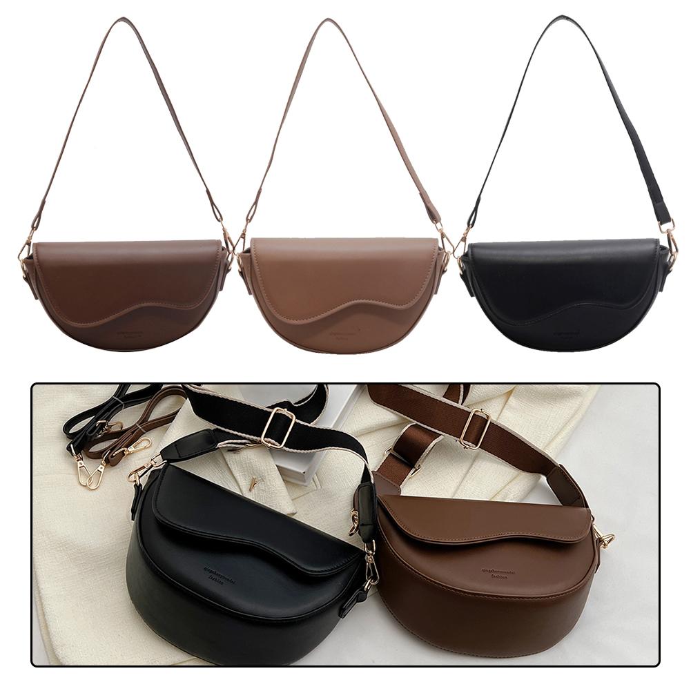 

Женская сумка-седло через подмышку, повседневная сумка через плечо, модная сумка через плечо, кожаная сумка через плечо, сумка на осень-зиму