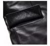 Stylish Formal Men's Blazer Black Genuine Leather Soft Lambskin Handmade